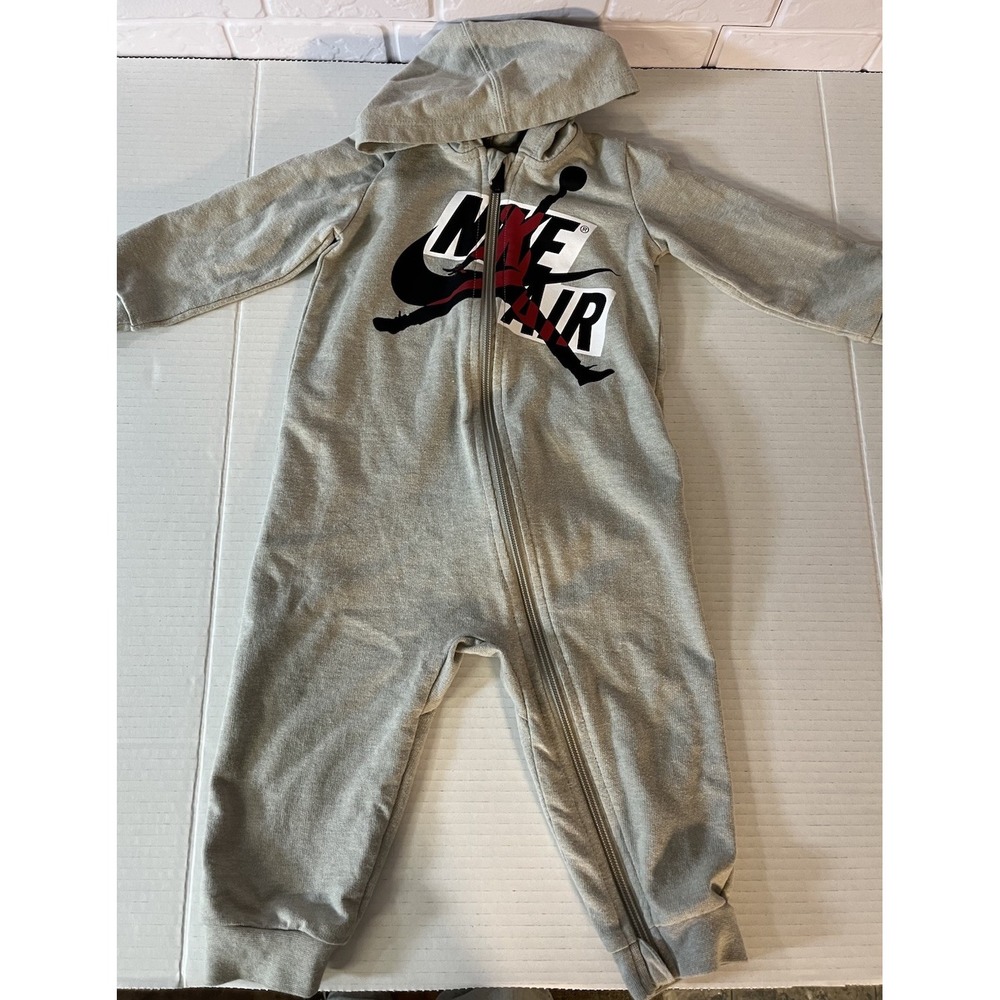Jordan Baby Boys Nike Full Zip Hooded Coverall Size 18m‎